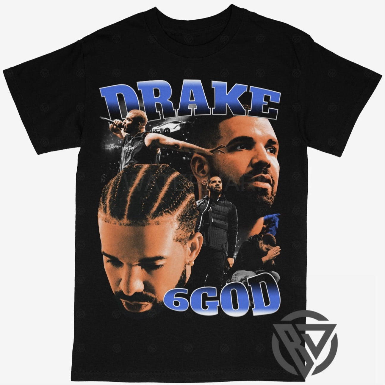 Drake Tee Shirt Rap Hip hop Concert Tour 6 GOD Music Artist