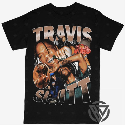 Travis Scott Tee Shirt Hiphop Rap Style Concert Utopia Astroworld Rodeo Tour