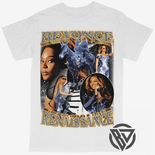 Beyonce Tee Shirt Rap Style Concert Renaissance Tour Music Artist