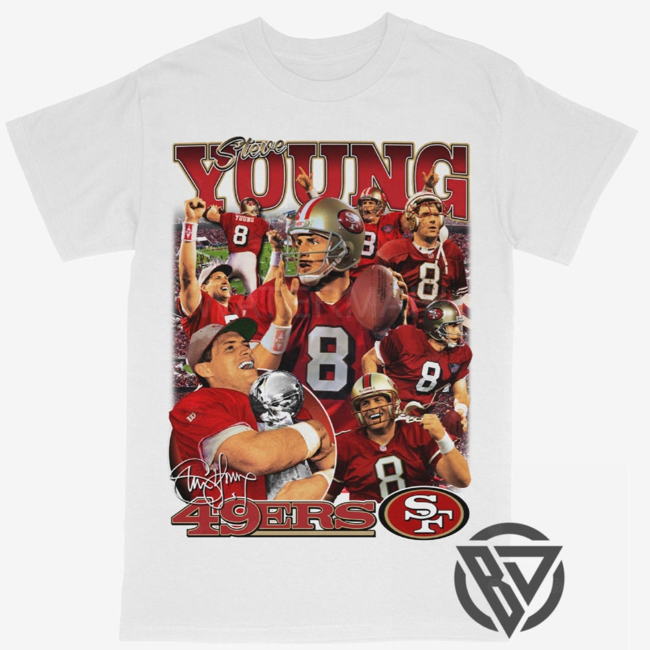 Steve Young Tee Shirt San Francisco 49ers NFL Football