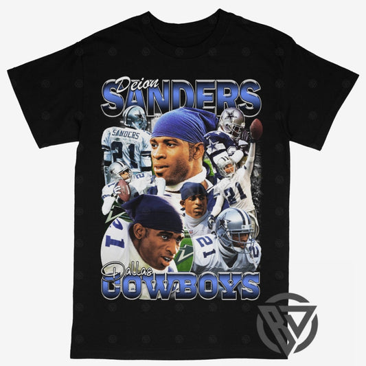 Deion Sanders Tee Shirt Dallas Cowboys Football (V2)