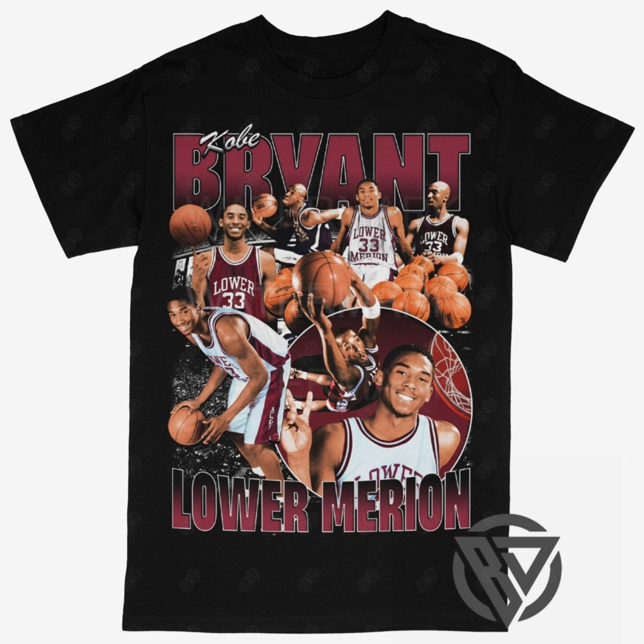 Black Mamba Tee Shirt Lower Merion Lakers Basketball (LM)