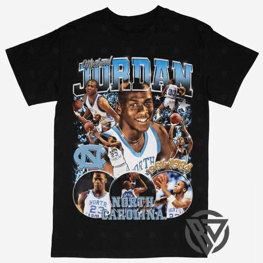 Jordan Tee Shirt North Carolina NCAA College Basketball 1 (UNC) V3