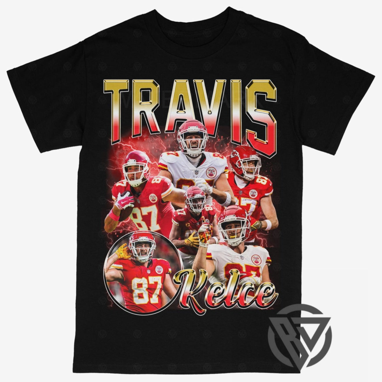 Travis Kelce Tee Shirt Kansas City Chiefs NFL Football