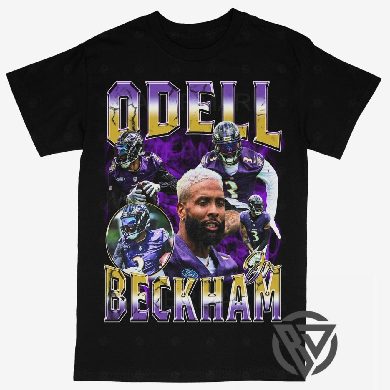 Odell Beckham Jr Tee Shirt Baltimore Ravens Football