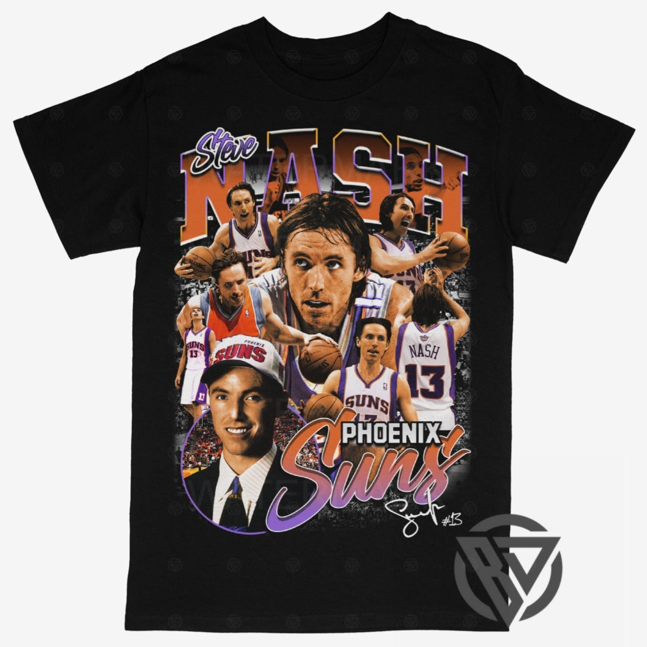 Steve Nash Tee Shirt Phoenix Suns NBA Basketball