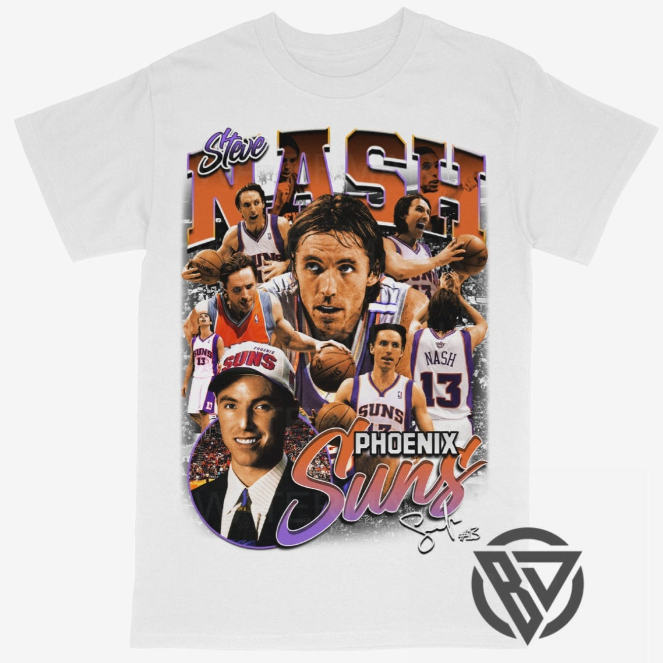 Steve Nash Tee Shirt Phoenix Suns NBA Basketball