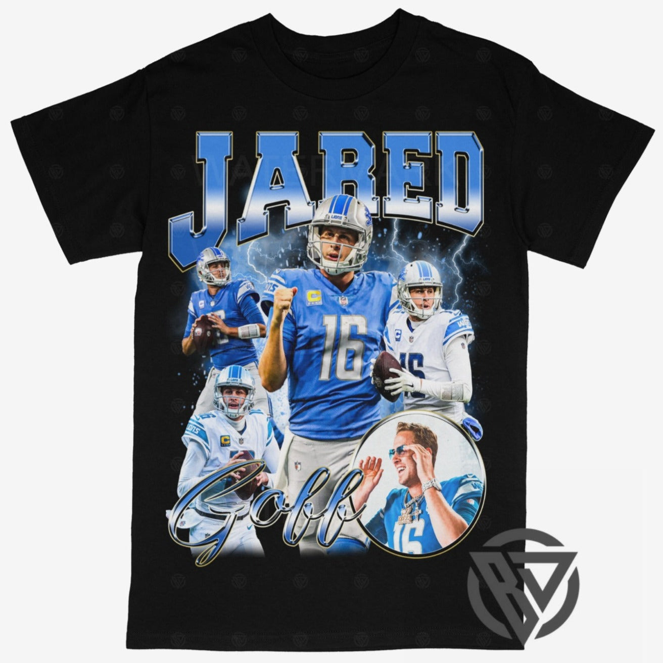 Jared Goff Tee Shirt Detroit Lions Football