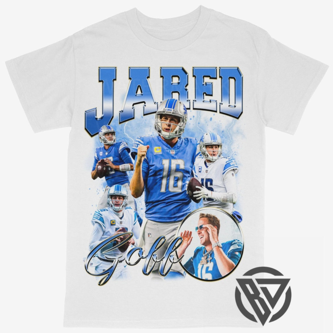Jared Goff Tee Shirt Detroit Lions Football