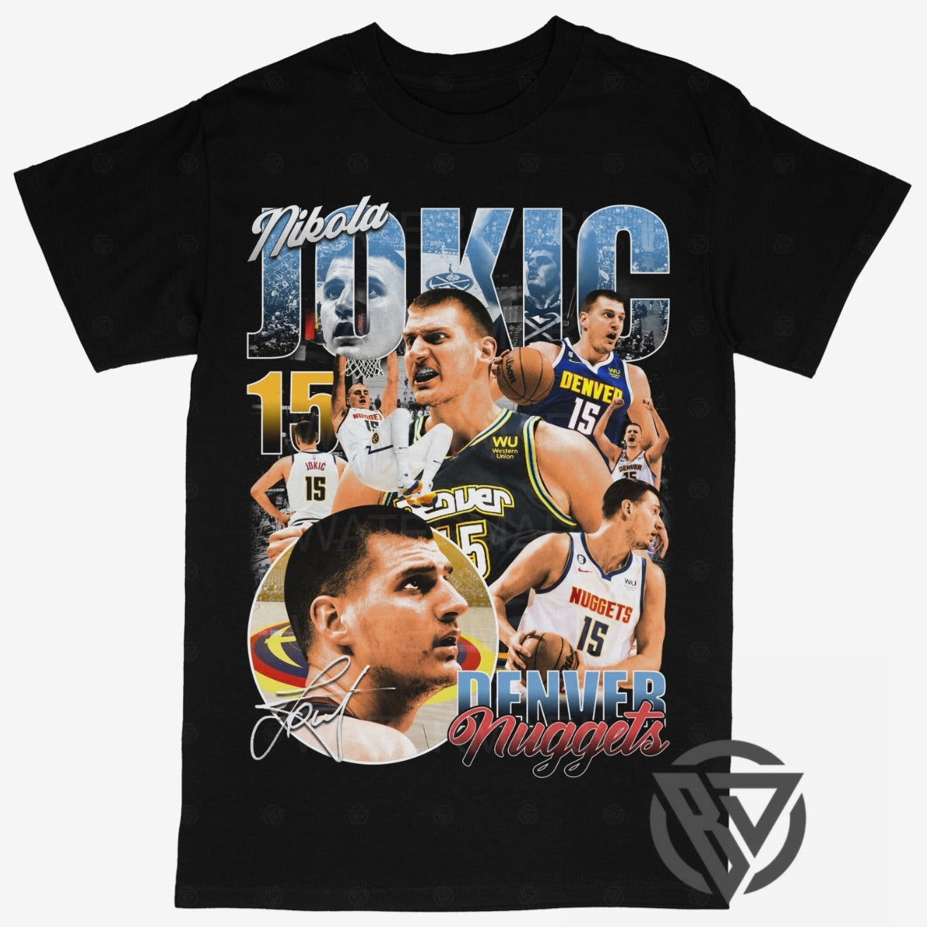 Nikola Jokic Tee Shirt Denver Nuggets NBA Basketball