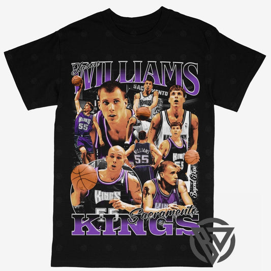 Jason Williams Tee Shirt Sacramento Kings NBA Basketball (V2)
