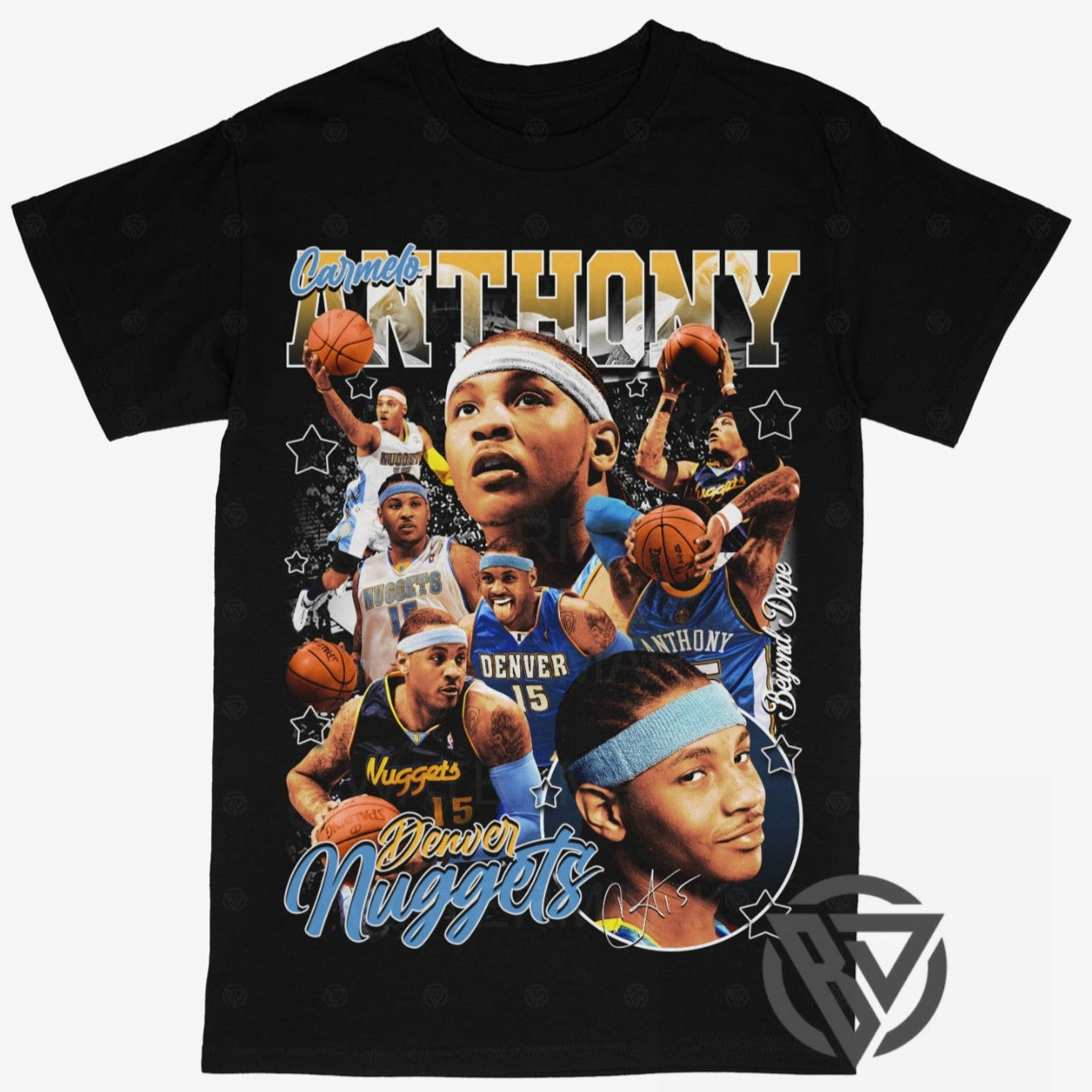 Carmelo Anthony Tee Shirt Denver Nuggets NBA Basketball