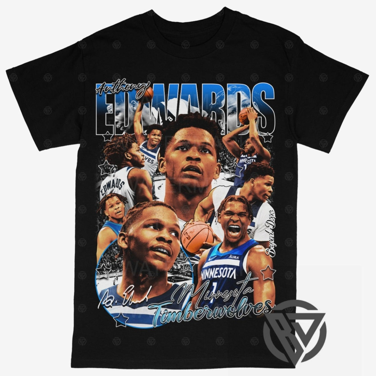 Anthony Edwards Minnesota Timberwolves Basketball Graphic Tee Shirt