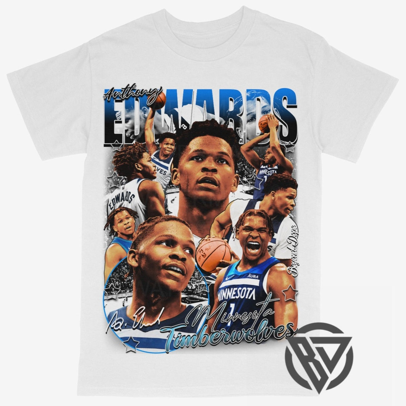 Anthony Edwards Tee Shirt Minnesota Timberwolves NBA Basketball