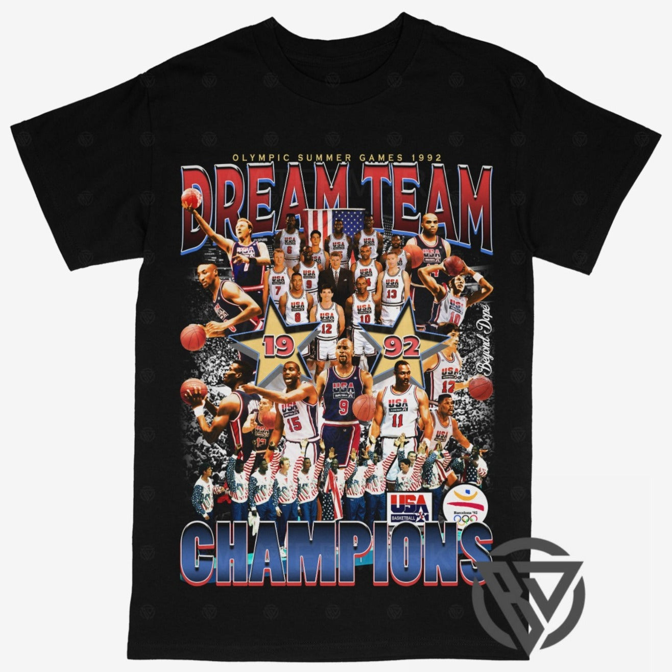 Dream Team Tee Shirt USA Jordan NBA Mens Basketball (V2)