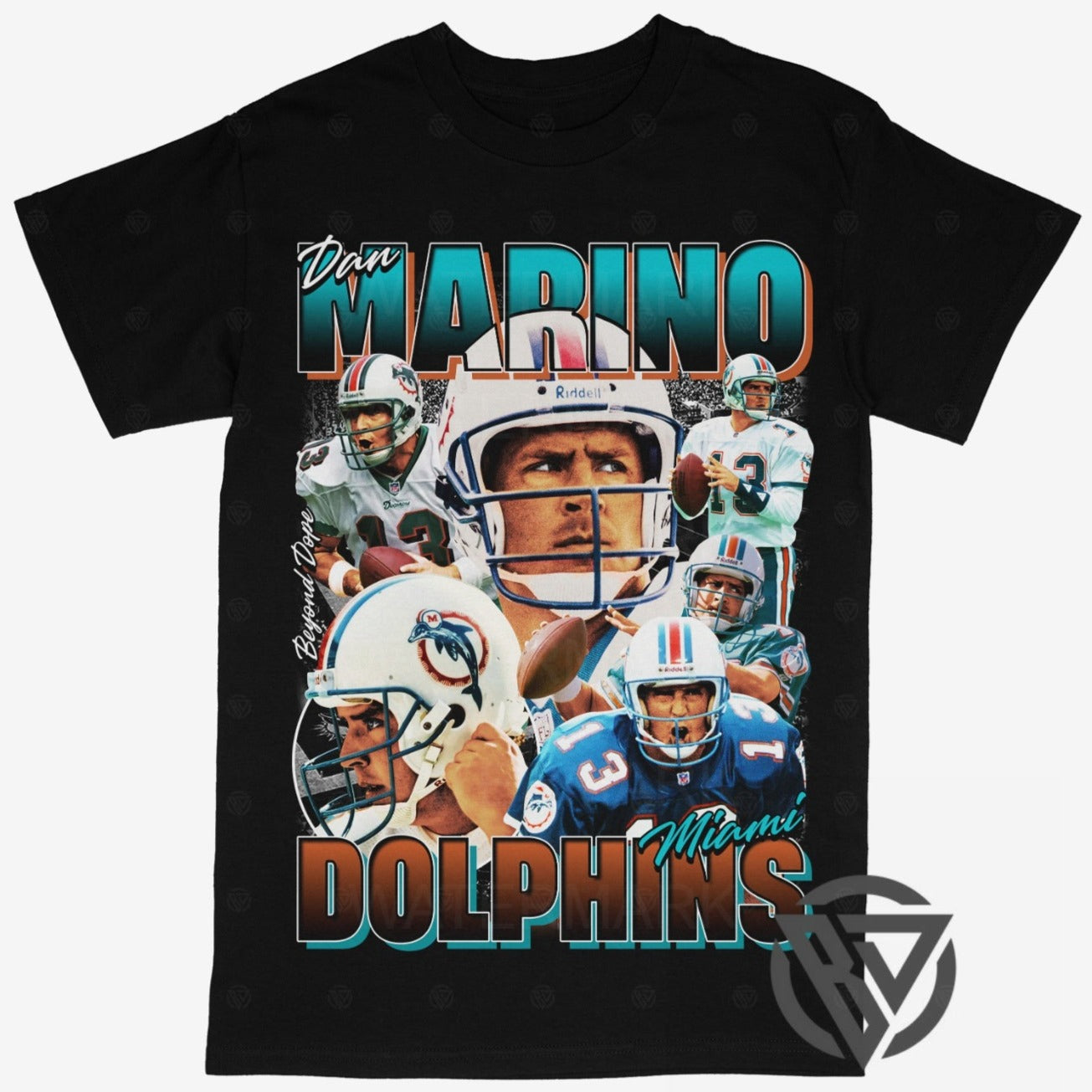 Dan Marino Tee Shirt Miami Dolphins NFL Football