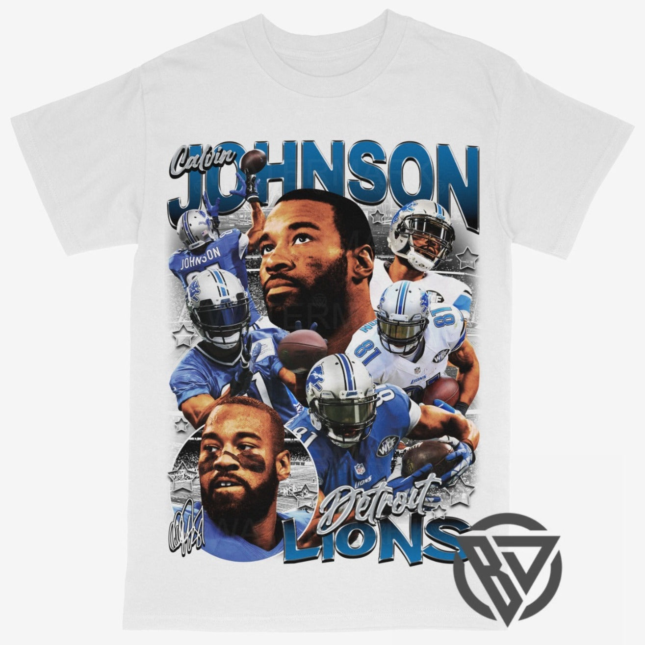 Calvin Johnson Tee Shirt Detroit Lions Football
