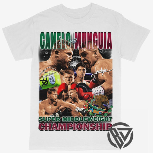 Canelo Alvarez vs Jaime Munguia Fight Tee Shirt Boxing Mexican Fighter
