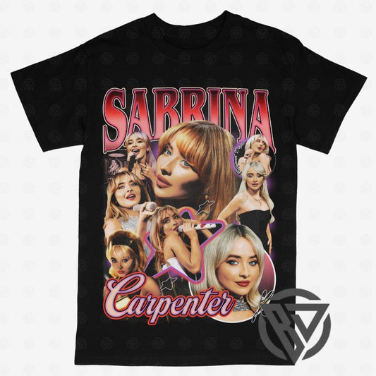 Sabrina Carpenter Tee Shirt Concert Tour Merch Pop Artist Singer Rap Tee Fan