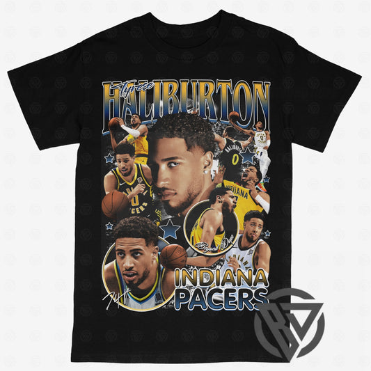 Tyrese Haliburton Tee Indiana Pacers Basketball Choking Graphic Design Meme Bootleg Big Face rap