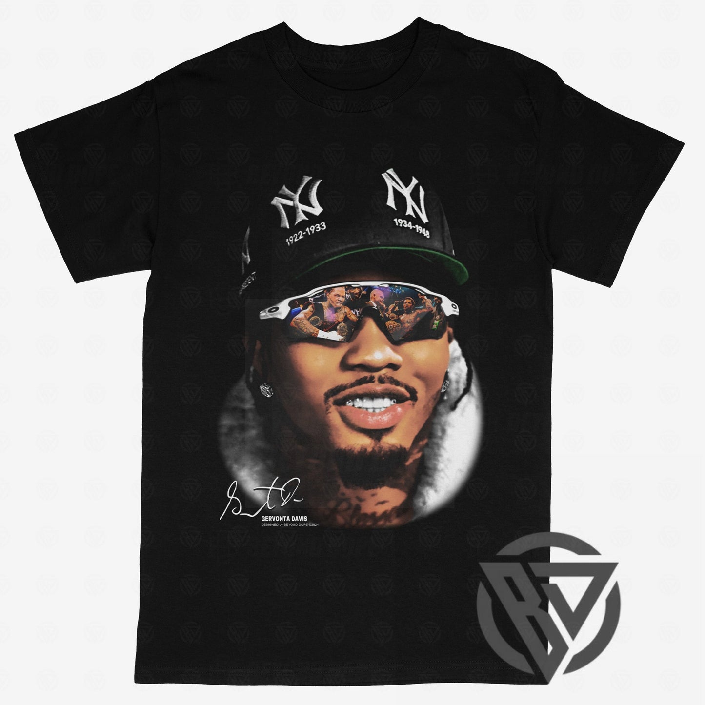 Gervonta Davis graphic t-shirt boxing design Boxer Tank Bootleg Big Face Tee