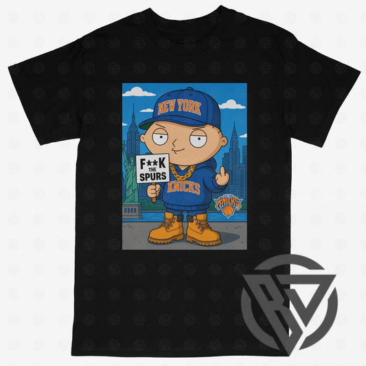 Stewie Griffin Knicks shirt New York Knicks cartoon tee