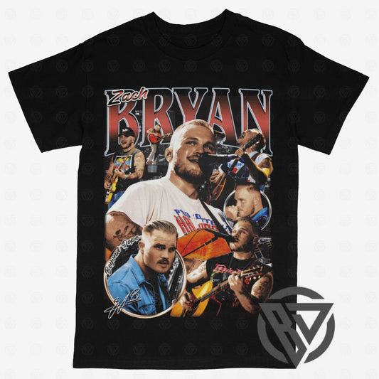 Zach Bryan Country Music Singer Concert Tour Bootleg Tee T-Shirt