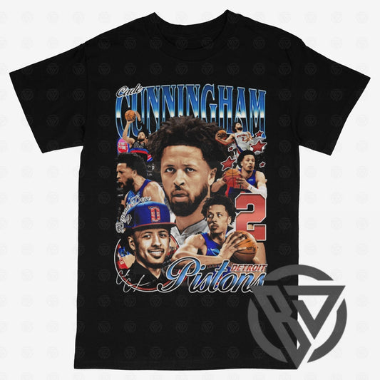Cade Cunningham Graphic T-Shirt – NBA Basketball Streetwear Detroit Pistons Tee