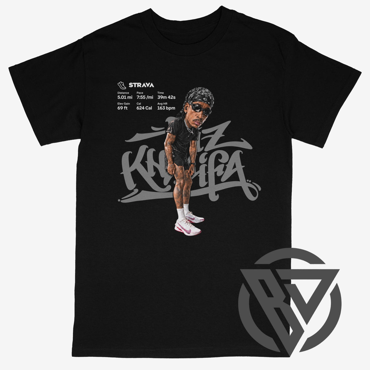 Wiz Khalifa Running Pose Graphic T-Shirt | Hip-Hop Running Tee
