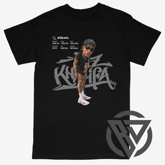 Wiz Khalifa Running Pose Graphic T-Shirt | Hip-Hop Running Tee