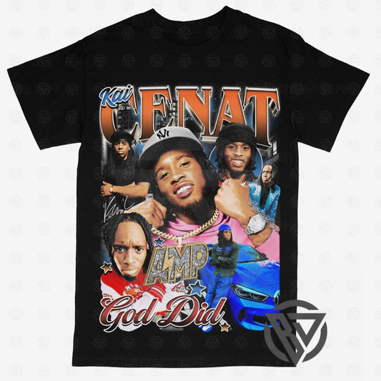 Kai Cenat Tee Shirt YouTube TikTok Twitch Streamer Merch Graphic Rap 