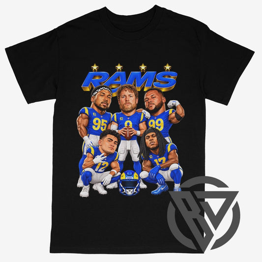 Los Angeles Rams Caricature T-Shirt | Vintage NFL Graphic Tee