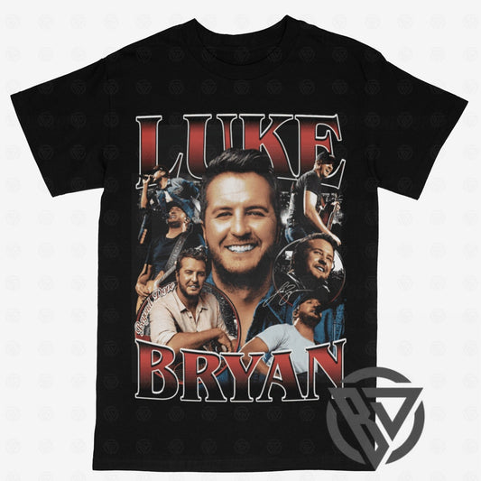 Luke Bryan Country Music Singer Tour Concert T-Shirt Bootleg Tee