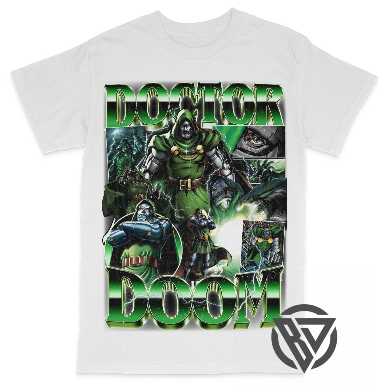 Doctor Doom MCU Marvel Villian Graphic Rap Style Tee Shirt