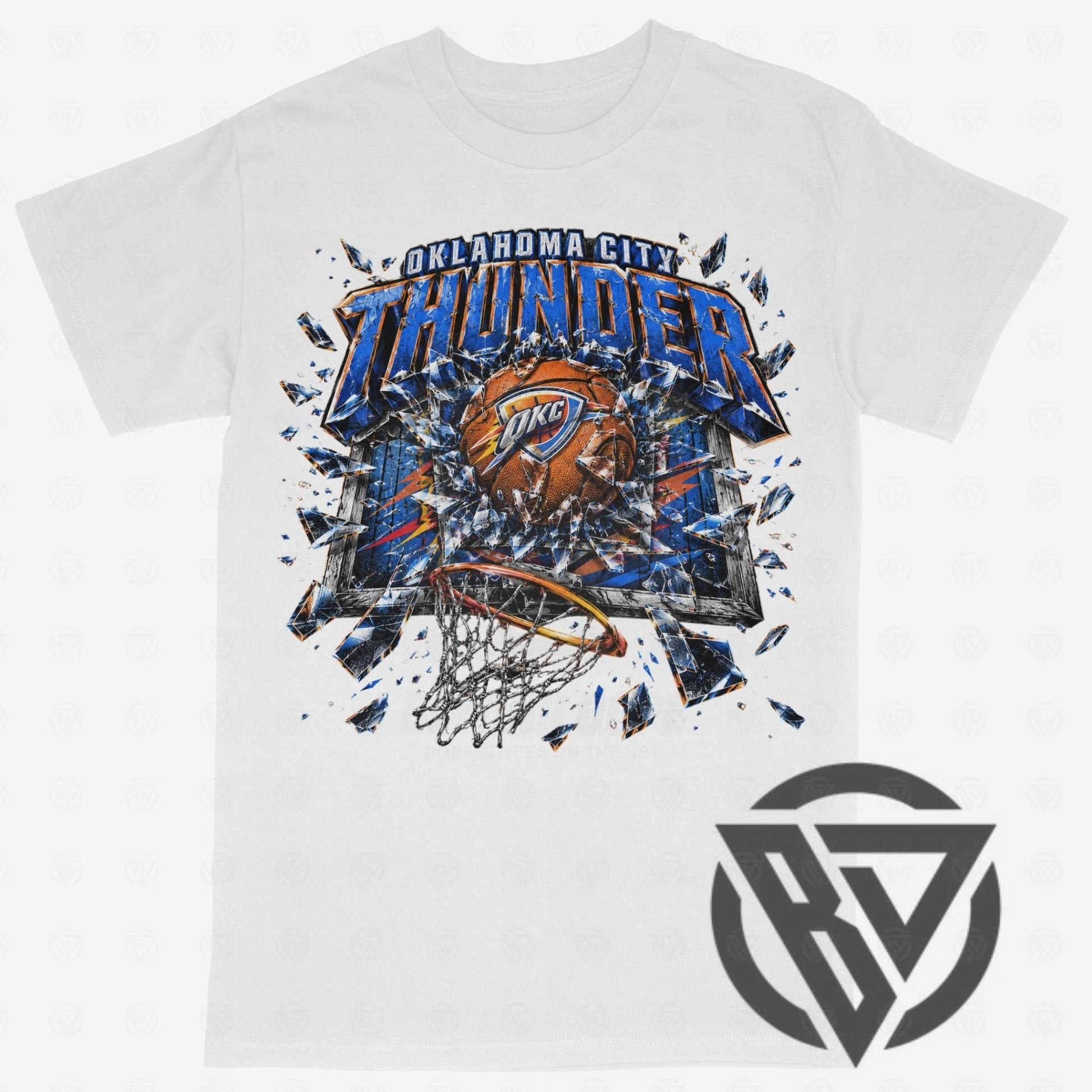 Oklahoma City Thunder vintage basketball graphic shirt Retro 90s