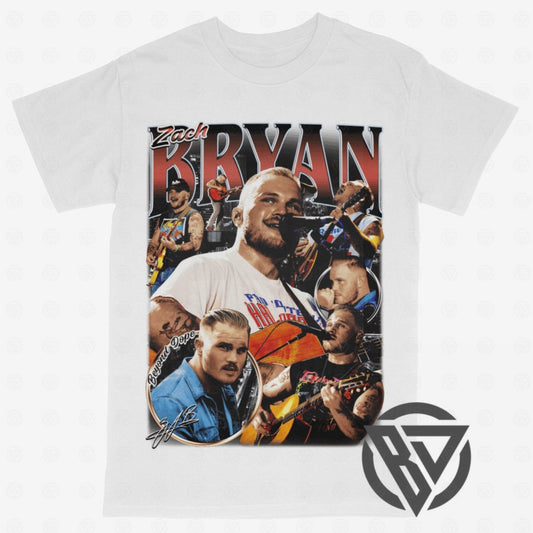 Zach Bryan Country Music Singer Concert Tour Bootleg Tee T-Shirt