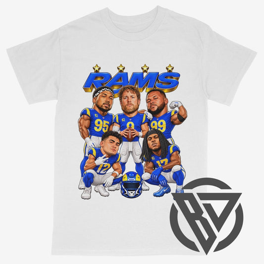 Los Angeles Rams Caricature T-Shirt | Vintage NFL Graphic Tee