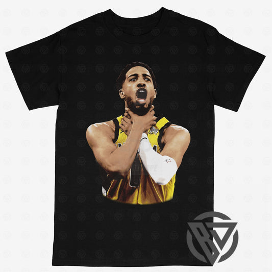 Tyrese Haliburton Tee Indiana Pacers Basketball Choking Graphic Design Meme Bootleg Big Face
