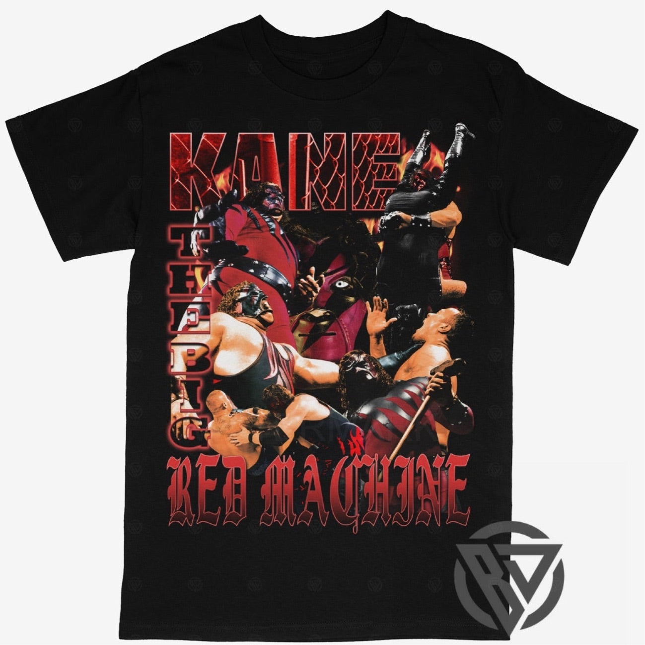 Kane Tee Shirt The Big Red Machine WWF WCW AEW ECW Pro Wrestling