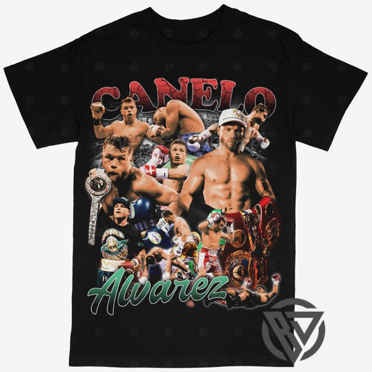 Canelo Alvarez Tee Shirt Boxing Mexican Fighter (V2)