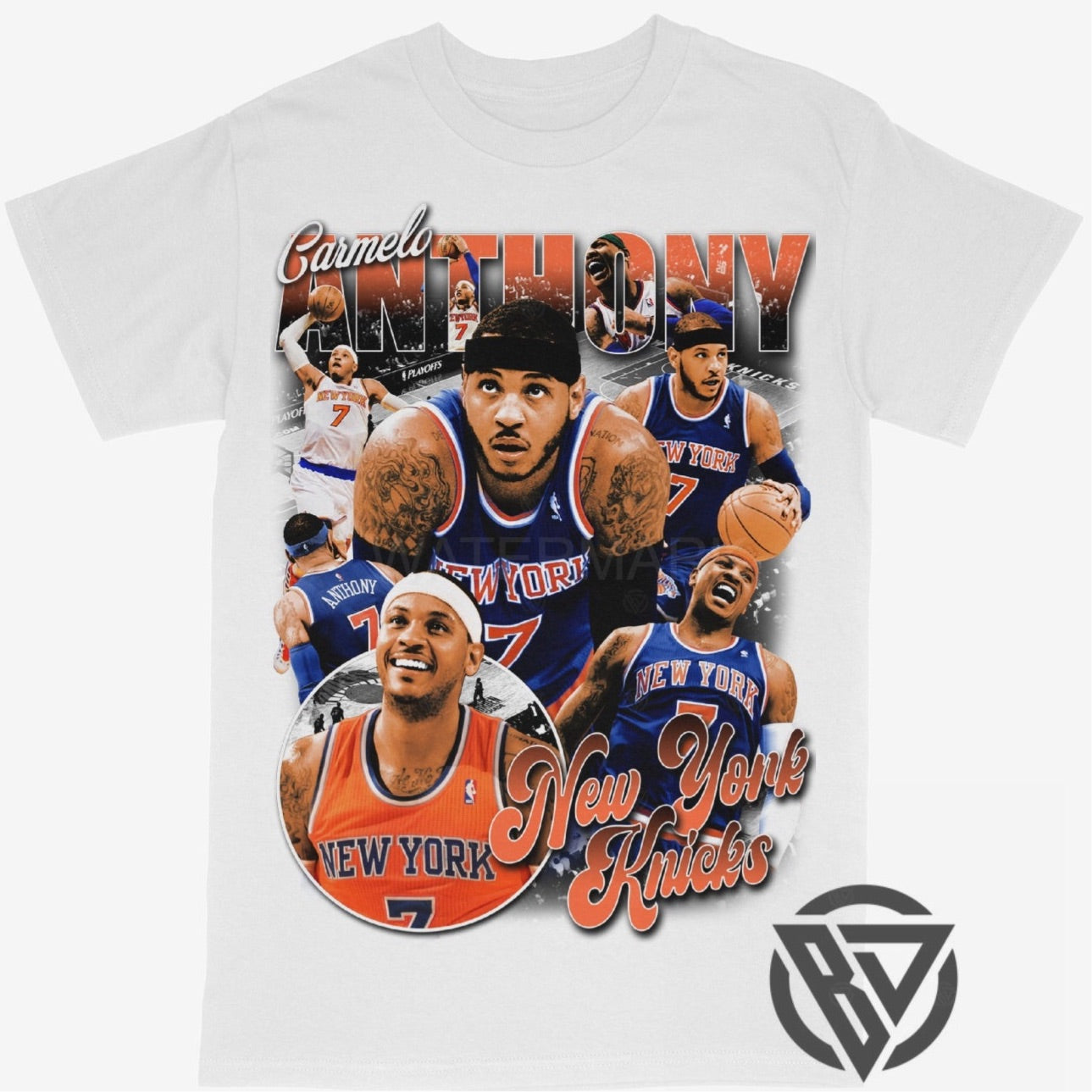 Carmelo Anthony Tee Shirt New York Knicks NBA Basketball