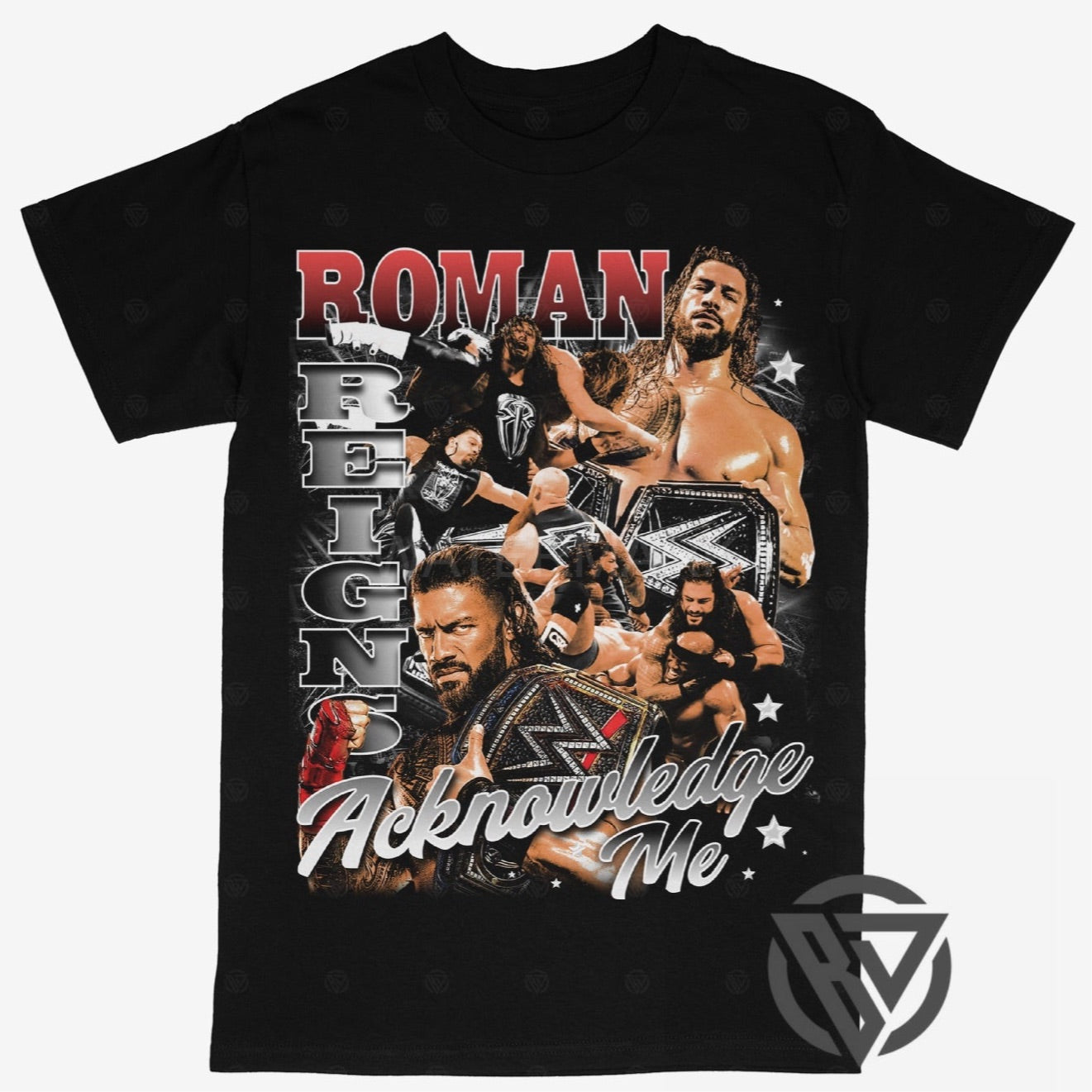 Roman Reigns Tee Shirt WWF ECW WCW Pro WRESTLING