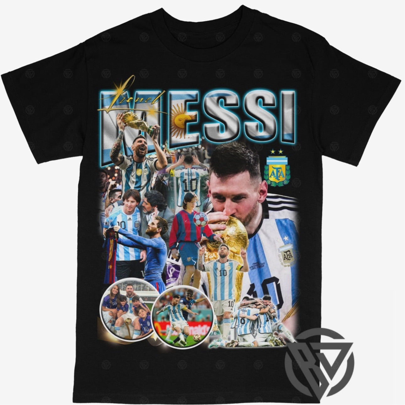 Lionel Messi Tee Shirt Argentina World Cup Soccer