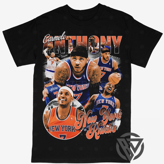 Carmelo Anthony Tee Shirt New York Knicks NBA Basketball
