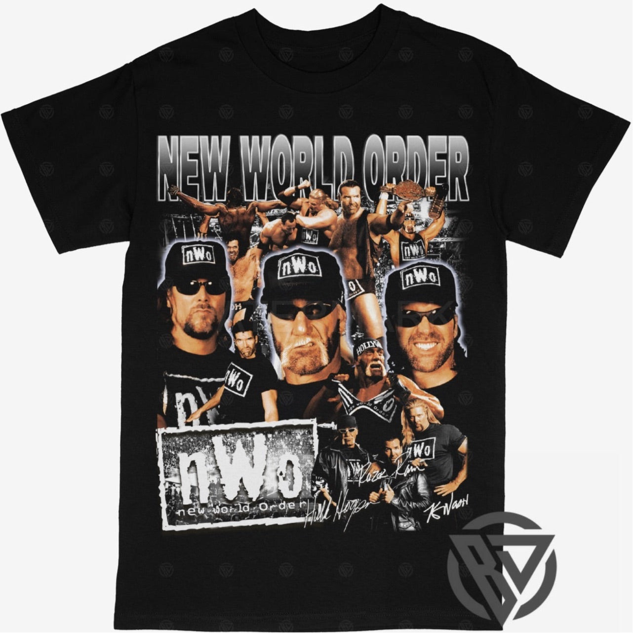 NWO Tee Shirt New World Order WWF WCW Wrestling (V2)