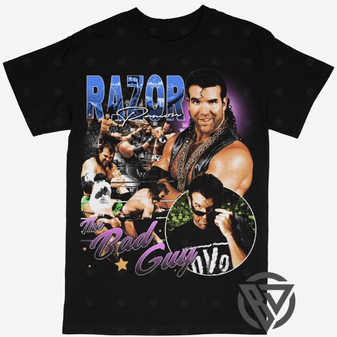 Razor Ramon Tee Shirt WWF WCW Wrestling (V2)