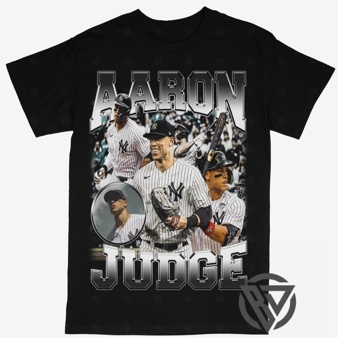 Aaron Judge New York Yankees Baseball Rap Style Graphic Tee Shirt