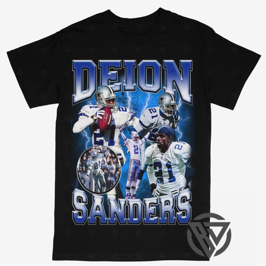 Deion Sanders Tee Shirt Dallas Cowboys Football