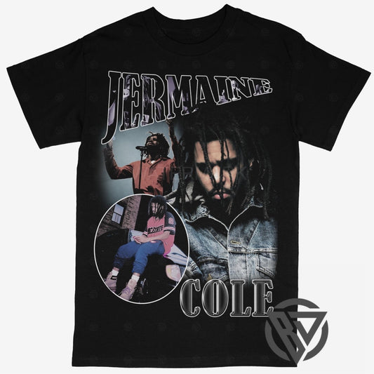 J Cole Tee Shirt Hip Hop Rap Style Concert Tour Music Artist (Jermaine)