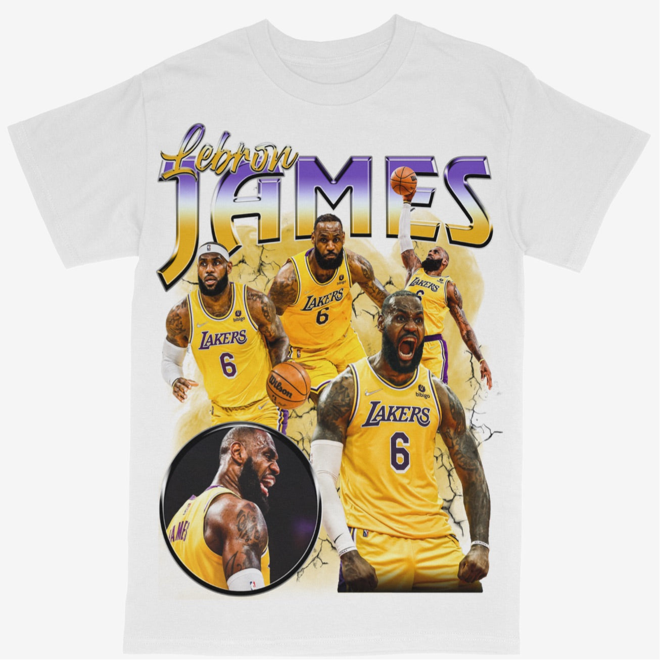 Lebron James Los Angeles Lakers NBA Basketball Tee (V2)